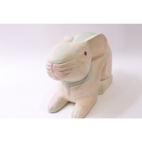 Large, Carved, Rabbit, Wooden, Figure, 13x8", Sculpture, Animal ~ 251013-WH 1376 - Picture 5 of 5